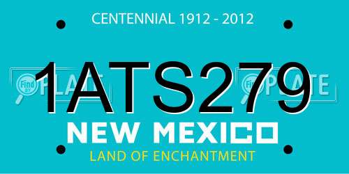 1ATS279 New Mexico License Plate