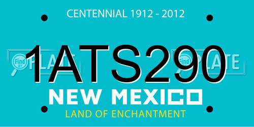 1ATS290 New Mexico License Plate