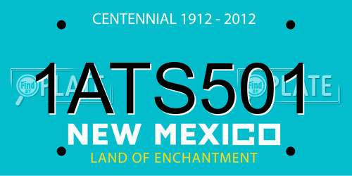 1ATS501 New Mexico License Plate