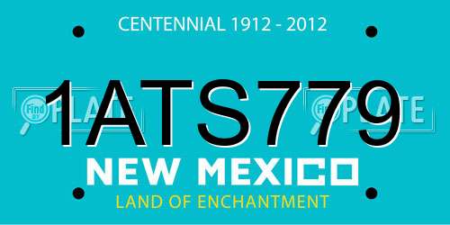 1ATS779 New Mexico License Plate