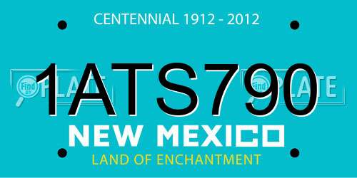 1ATS790 New Mexico License Plate