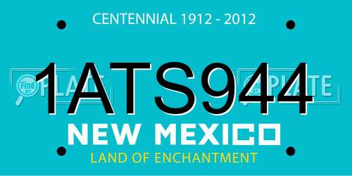 1ATS944 New Mexico License Plate