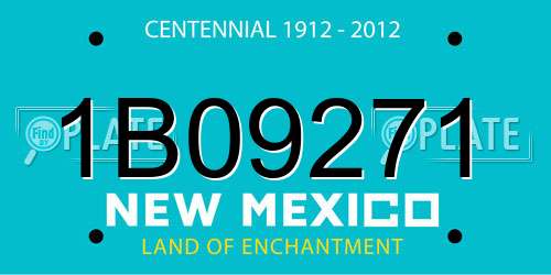 1B09271 New Mexico License Plate
