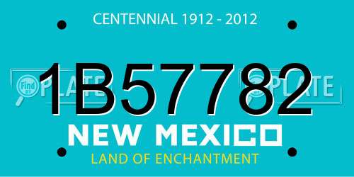 1B57782 New Mexico License Plate
