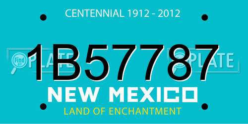 1B57787 New Mexico License Plate