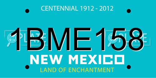 1BME158 New Mexico License Plate