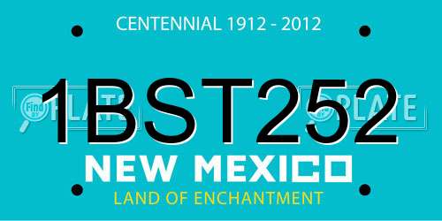 1BST252 New Mexico License Plate