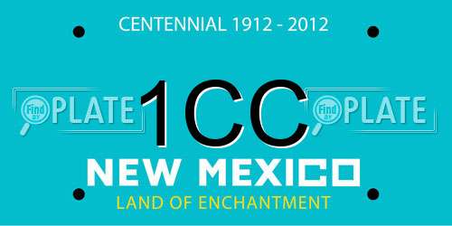 1CC New Mexico License Plate