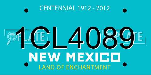 1CL4089 New Mexico License Plate