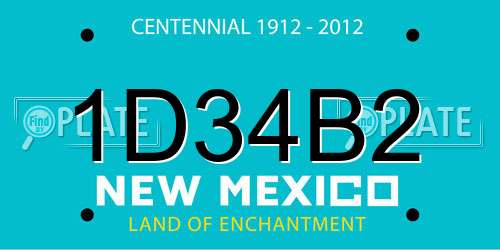 1D34B2 New Mexico License Plate