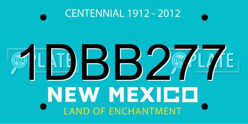 1DBB277 New Mexico License Plate