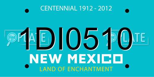 1DI0510 New Mexico License Plate