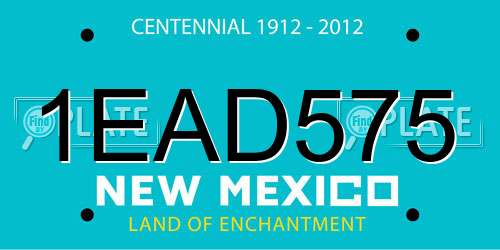 1EAD575 New Mexico License Plate