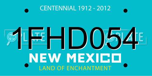 1FHD054 New Mexico License Plate