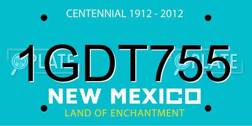 1GDT755 New Mexico License Plate