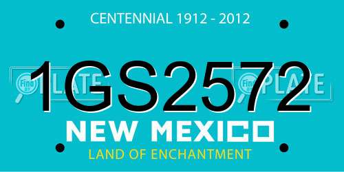 1GS2572 New Mexico License Plate