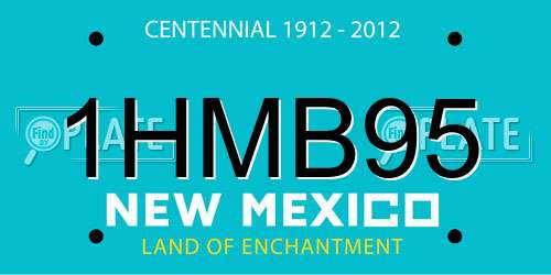 1HMB95 New Mexico License Plate
