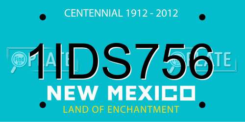 1IDS756 New Mexico License Plate