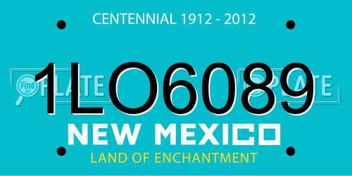 1LO6089 New Mexico License Plate