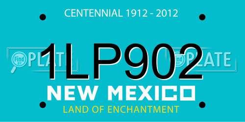 1LP902 New Mexico License Plate