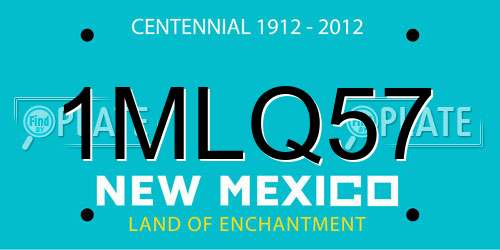 1MLQ57 New Mexico License Plate