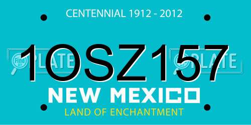 1OSZ157 New Mexico License Plate