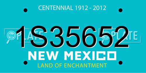 1S35652 New Mexico License Plate