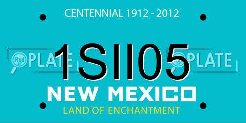 1SII05 New Mexico License Plate
