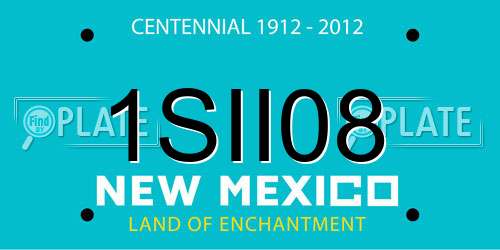 1SII08 New Mexico License Plate