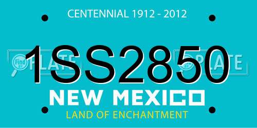 1SS2850 New Mexico License Plate