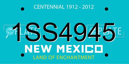 1SS4945 New Mexico License Plate