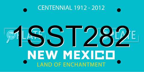 1SST282 New Mexico License Plate