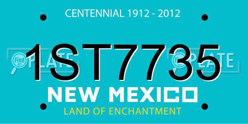 1ST7735 New Mexico License Plate