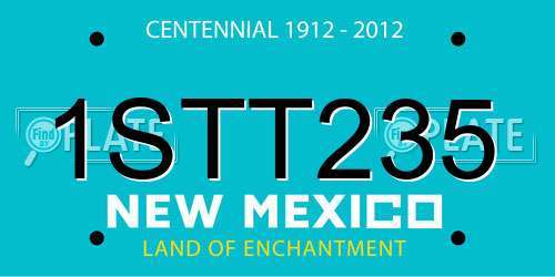 1STT235 New Mexico License Plate