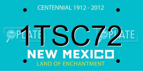 1TSC72 New Mexico License Plate