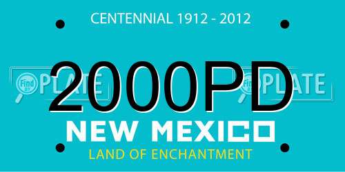 2000PD New Mexico License Plate