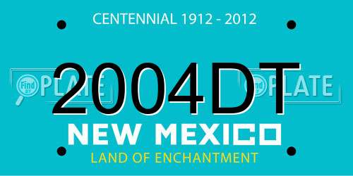 2004DT New Mexico License Plate
