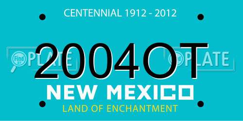 2004OT New Mexico License Plate