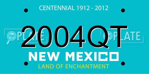 2004QT New Mexico License Plate
