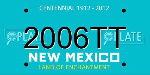2006TT New Mexico License Plate