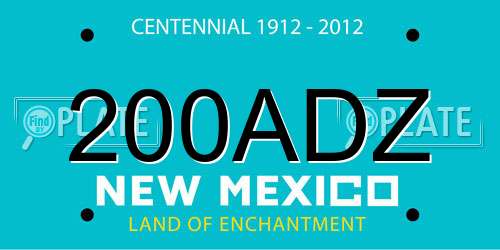 200ADZ New Mexico License Plate