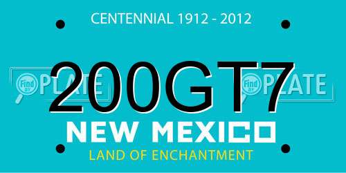 200GT7 New Mexico License Plate