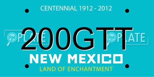 200GTT New Mexico License Plate