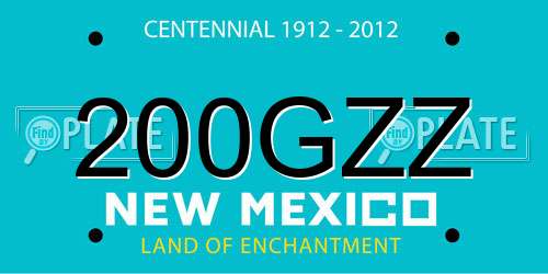 200GZZ New Mexico License Plate