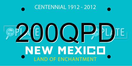 200QPD New Mexico License Plate