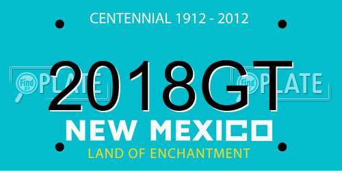 2018GT New Mexico License Plate
