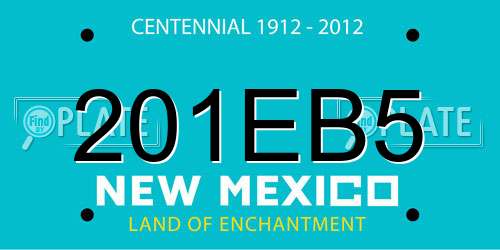 201EB5 New Mexico License Plate