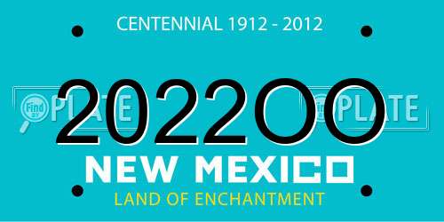 2022OO New Mexico License Plate