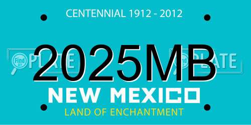 2025MB New Mexico License Plate