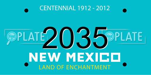 2035 New Mexico License Plate
